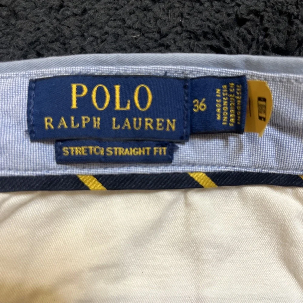 Polo Ralph Lauren Men's blue Size 36 Chino Stretch Straight Fit cotton shorts